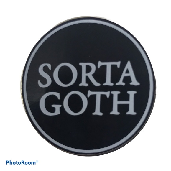 SORTA GOTH FLAIR LAPEL PIN - Picture 2 of 2